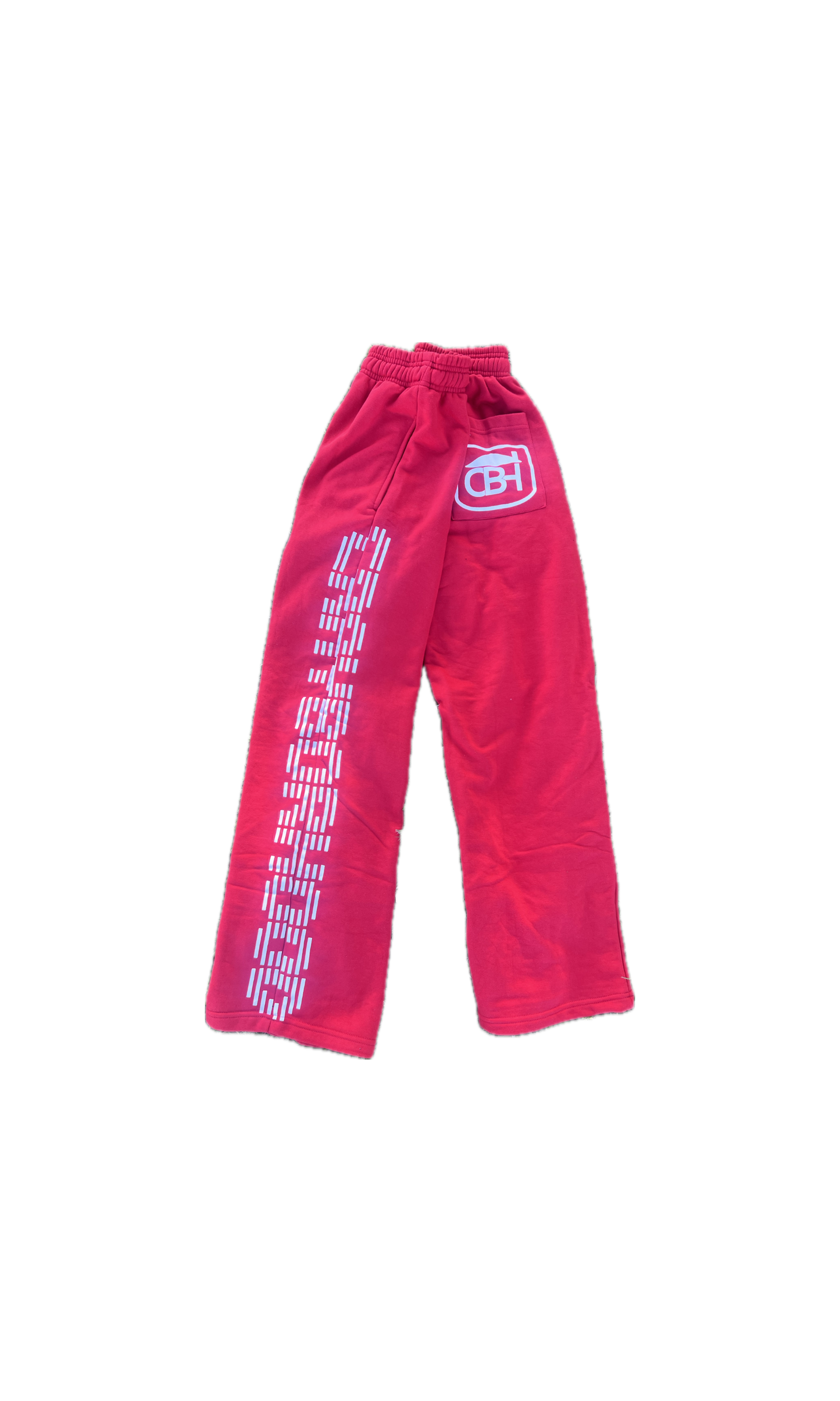French Terry Cotton Flare Sweatpants (CBH Red)