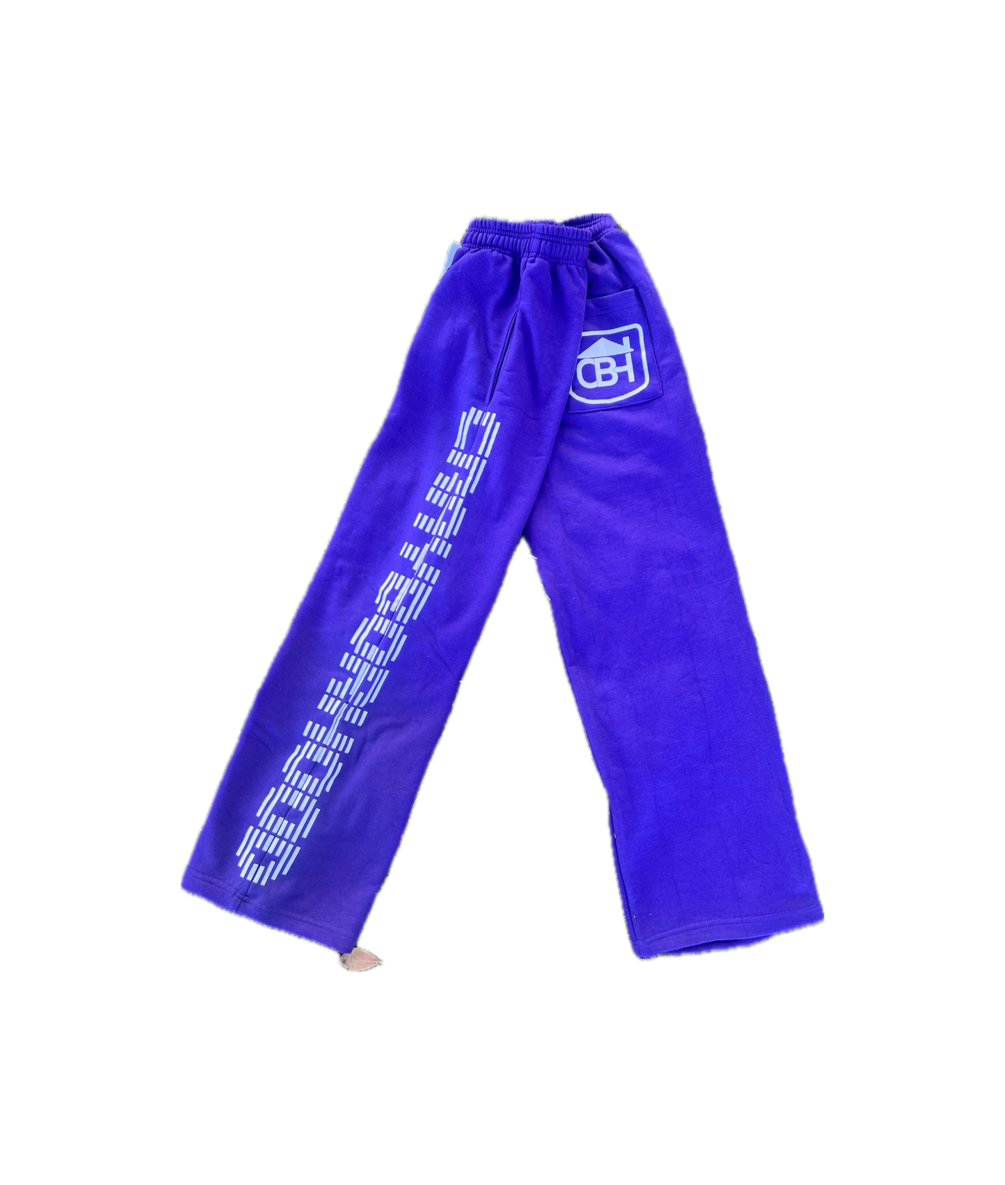 French Terry Cotton Flare Sweatpants (Purple Reign)