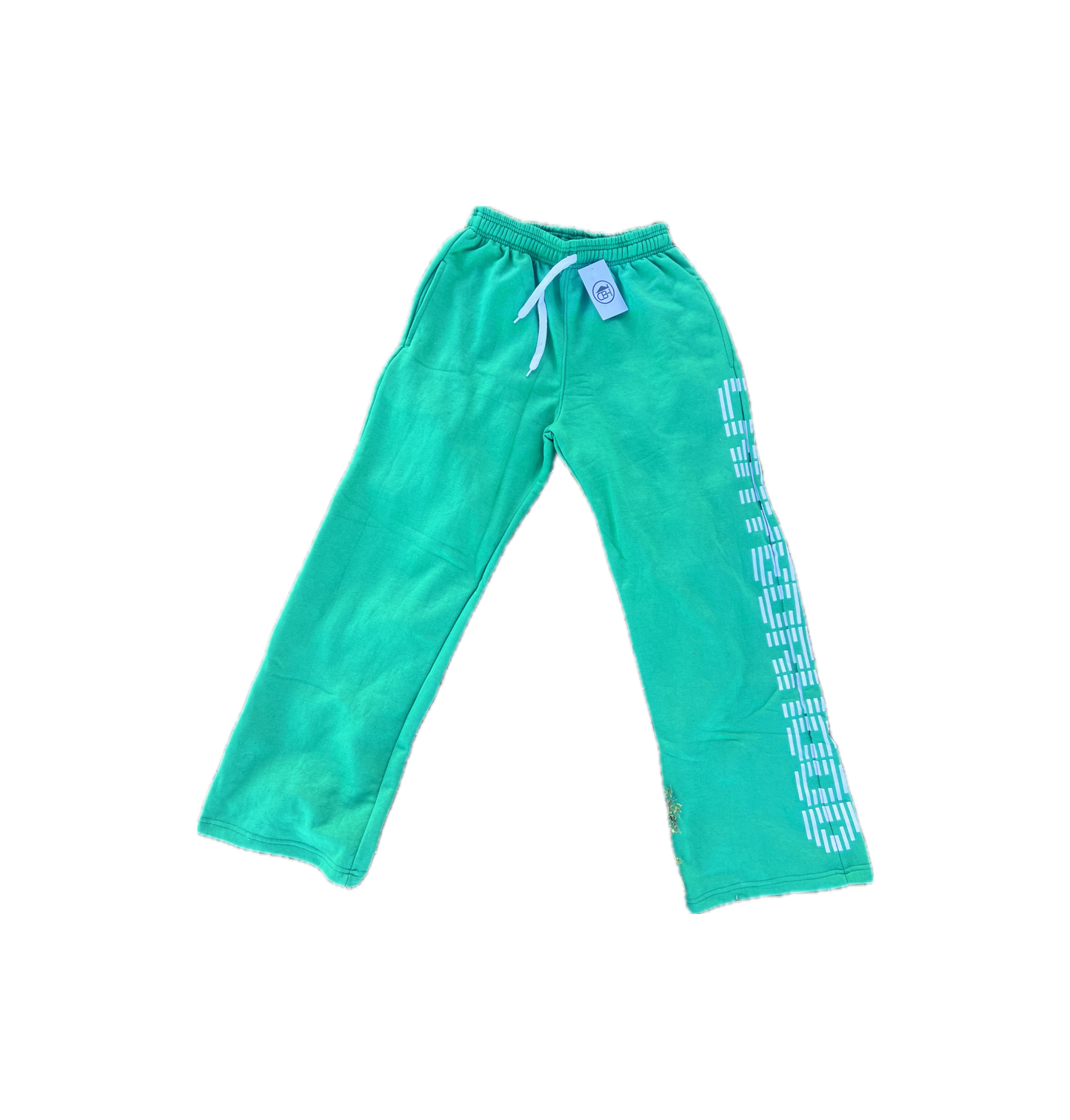 French Terry Cotton Flare Sweatpants (Kelly Green)