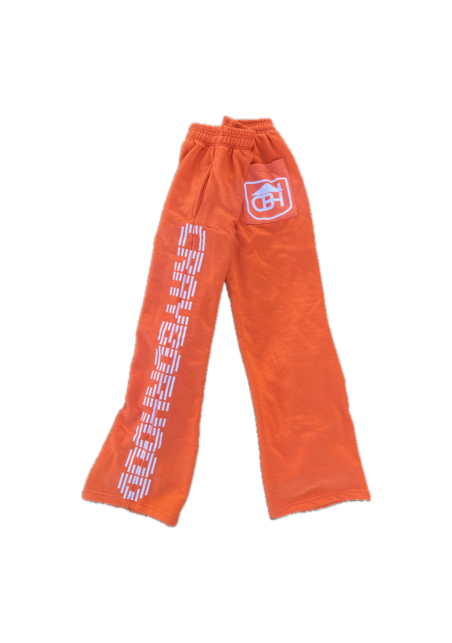 French Terry Cotton Flare Sweatpants (Florida Orange)