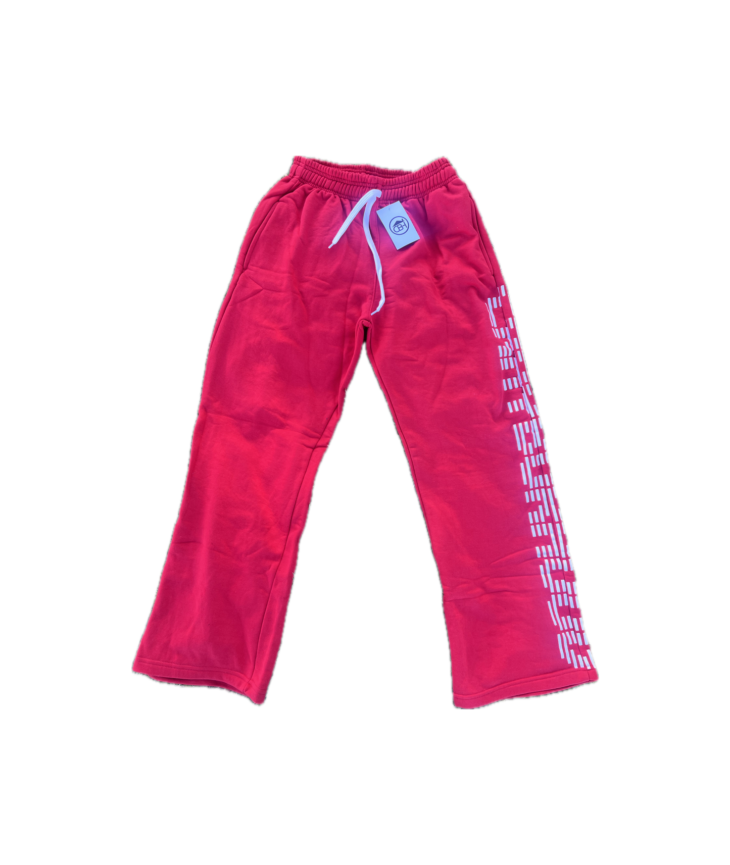 French Terry Cotton Flare Sweatpants (CBH Red)