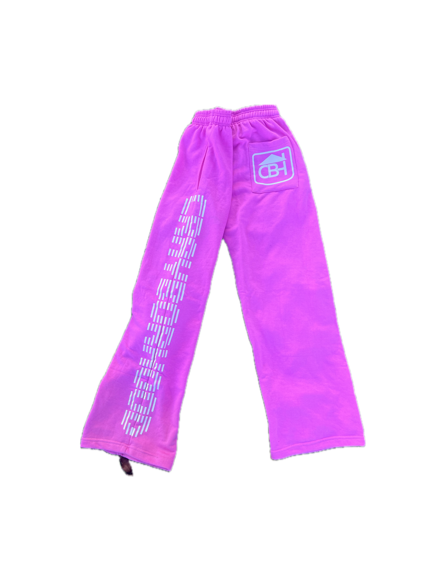 French Terry Cotton Flare Sweatpants (Pretty Pink)